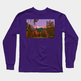 Canada. Banff National Park. Lodging. Twilight. Long Sleeve T-Shirt